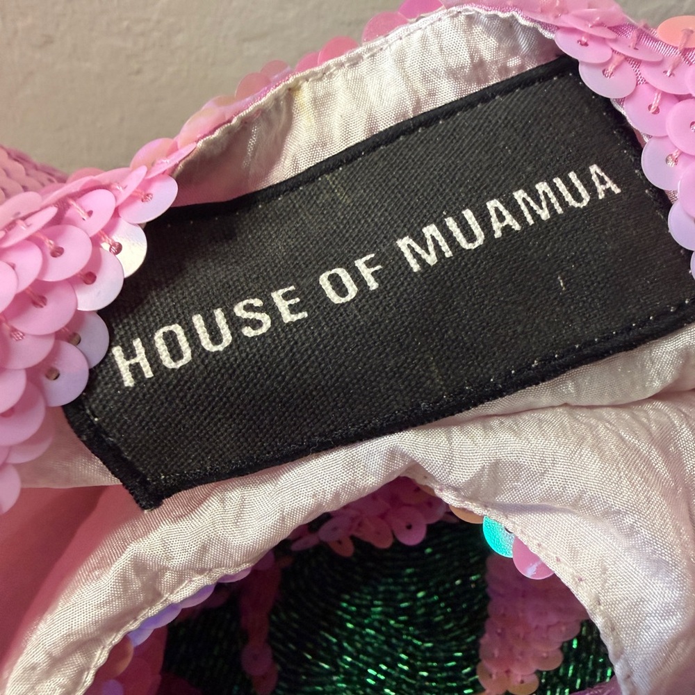 NWT Hause of Mua Mua Sequin Pink Bag Tote “Adidash” Very Rare - Picture 7 of 16
